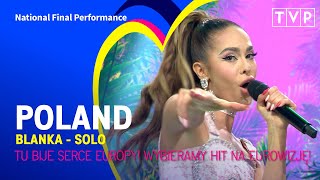 Blanka  Solo  Poland 🇵🇱  National Final Performance  Eurovision 2023 [upl. by Regdirb128]