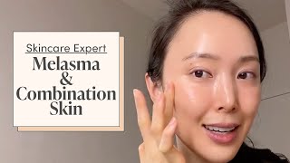 A Dermatologist’s Combination Skin amp Melasma Nighttime Skincare Routine  Skincare Expert [upl. by Aneleve]