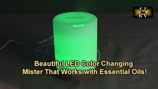 ASAKUKI 10 oz Essential Oil Diffuser Quiet Premium Humidifier with 7 LED Color Changing REVIEW [upl. by Michaelina]