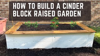 How to Build a Cinder Block Raised Garden [upl. by Gage]