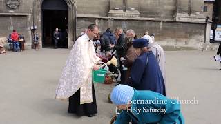 Blessing the Easter Baskets Lviv Ukraine [upl. by Annamaria876]