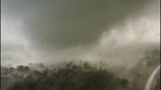 Close Range Tornado from Drone [upl. by Uhp]