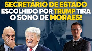 A casa caiu Alexandre de Moraes não dorme mais com novo Secretário de Estado de Trump [upl. by Ydur]