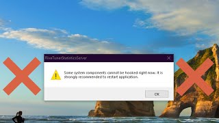 Fix RivaTuner Statistics Server quotSome System Components Cannot be Hooked Right Nowquot Error [upl. by Evers]