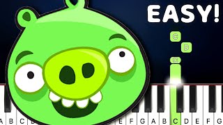 Bad Piggies Main Theme  EASY Piano Tutorial [upl. by Dwyer]