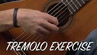 Beginning Tremolo Classical Guitar Exercises [upl. by Fafa]