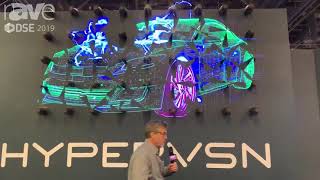 DSE 2019 HYPERVSN Shows Off Its 3D quotHolographicquot LED Display Wall on Fans [upl. by Oisor79]