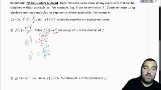 213 Exponential and Logarithmic Equations and Inequalities Part 4 [upl. by Nahej]