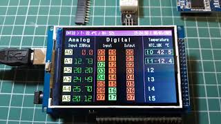 Arduino mega2560 with tft 35quot  Demo graphic [upl. by Nylirek]