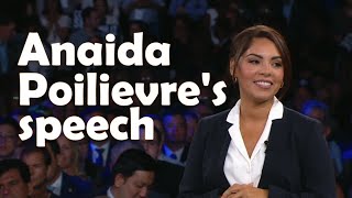 Anaida Poilievres speech at 2023 Conservative Convention [upl. by Mellicent]