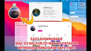 Easy Step to Downgrade macOS Big Sur to Catalina or Mojave Without Losing Data [upl. by Eelyram]