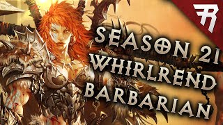 Diablo 3 2610 Barbarian Build Whirlrend Wrath of the Wastes GR 148 Season 22 Guide [upl. by Ramyar]