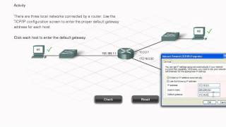 CCNA  Default gateway activity PC networking [upl. by Aratahc]