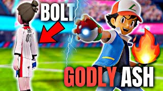 ASH KETCHUM IS A GODLY POKEMON MASTER 🔥 POKEMON SWORD AND SHIELD RANDOMIZER 49  IamBolt Gaming [upl. by Alba467]