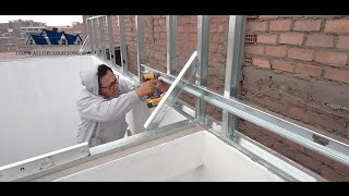 Cómo empezar un techo en Drywall para una casa de 65 metros cuadrados [upl. by Damara5]