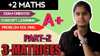 MATRICES MALAYALAM CHAPTER 3 PLUS TWO MATHS MULTIPLICATION OF MATRICES  OPERATIONS ADDITION [upl. by Acinimod]