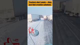 Trucker’s Icy Detour Saves the Day [upl. by Ontina]