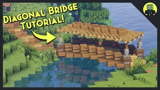 How To Build A Diagonal Bridge in Minecraft Tutorial 2021 [upl. by Ominoreg]