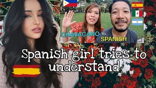 Spanish woman reacts to Chabacano Vs spanish  Can I understand it [upl. by Avruch137]