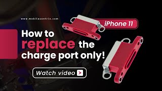 How to replace iPhone 11 Charging Port Only Not flex cable [upl. by Raybourne]