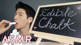 ASMR Edible CHALK No Talking Crunchy Eating Sounds [upl. by Ynahpit]