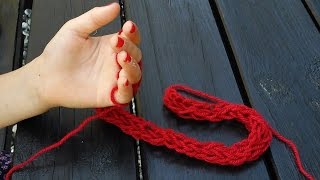 Fingerstricken  Stricken mit den Fingern  Anleitung [upl. by Nanyk]