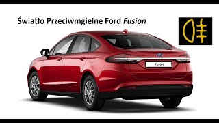 Ford Fusion USA światło przeciwmgielne tył [upl. by Babby]