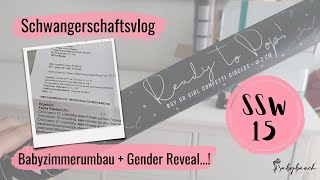 SSW 15  Gender Reveal  wir beginnen mit dem Babyzimmer  Schwangerschaftsvlog [upl. by Urson]