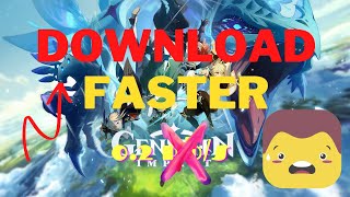 How To Download Genshin Impact FASTER Instant Fix amp Super Easy  No More 20 Hour Download [upl. by Proudlove177]