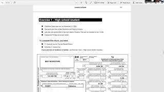 Filling out a Canadian Income Tax Form T1 General and Schedule 1 using 2017 as an Example [upl. by Eidnarb666]