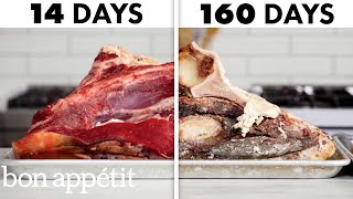 Aged Steaks Amazing Transformation 2 Weeks to 160 Days  Bon Appétit [upl. by Silvana]