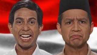 SkinnyIndonesian24  Prabowo VS Jokowi  Epic Rap Battles Of Presidency [upl. by Tlok525]