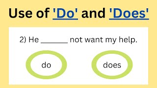 Use of Do and Does  Quiz  Can you score 1212  Simple Present Tense [upl. by Hajidahk64]