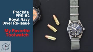 My Favorite Toolwatch  Precista PRS82 Royal Navy Diver Owner Review [upl. by Eerehs445]