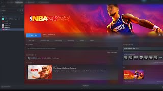 HOW TO DOWNLOAD amp INSTALL NBA 2K23 IN STEAM  CURRENT GEN PC [upl. by Enale]