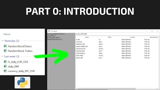 Python GUI Tkinter Tutorial CSVDataFrame Viewer  Part 0  Introduction [upl. by Sarchet]