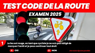 TEST CODE DE LA ROUTE 2025  Conforme à la nouvelle réforme  Examen Code De La Route France 3 [upl. by Linders234]