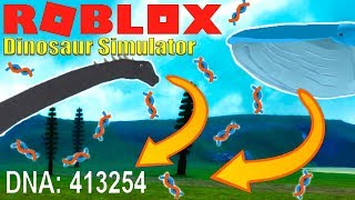 Dinosaur Simulator  How To Get DNA FASTEST amp SAFEST Ways SupportTheWhales [upl. by Enerol334]