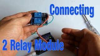 How to connect a 2 Way Relais Module with the arduino [upl. by Anasxor]