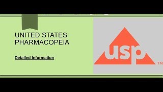 Information about United States Pharmacopeia [upl. by Omero]