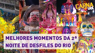 Carnaval 2023 Melhores momentos da 2ª noite de desfiles do Rio de Janeiro [upl. by Soalokin]