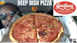 Giordanos Deep Dish Pizza Review  Best Deep Dish Pizza  Chicago Style [upl. by Nnybor]