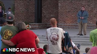 Georgia community holds vigil following high school shooting that killed four [upl. by Ahsatan]