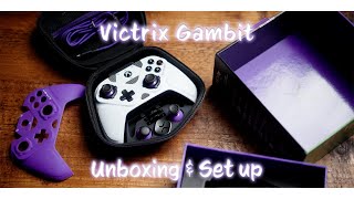 Victrix Gambit controller  unboxing and setup [upl. by Einnal]