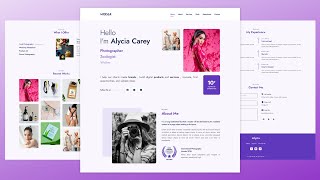 Create a Responsive Personal Portfolio Website Design using HTML CSS and JavaScript [upl. by Nirb]