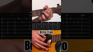 How to play Bella Ciao with tabs [upl. by Lilith]