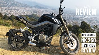 New CF Moto NK 250 First Ride Review  Whats New   Short highway and offroad ride [upl. by Silver301]