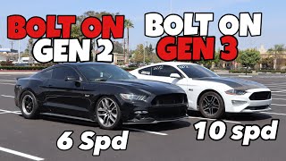 Roll Race 10 Speed Mustang GT vs 6 Speed Mustang GT [upl. by Anitsua]