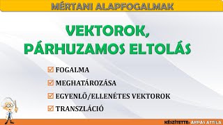 VEKTOROK PÁRHUZAMOS ELTOLÁS – TRANSZLÁCIÓ [upl. by Lyons]