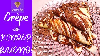 How to make Crepes  Delicious Crepes with KINDER Bueno  Crepes Recipe  Food [upl. by Ahsilek706]